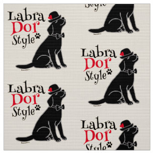 Tela Labrador negro elegante