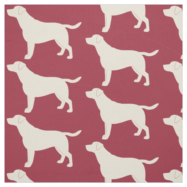 Tela Labrador retriever en silueta (Retal)