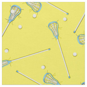 Tela Lacrosse Sports Boys Decoración Amarillo