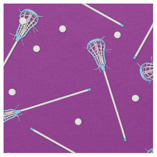 Tela Lacrosse Sports Boys Decoración Púrpura