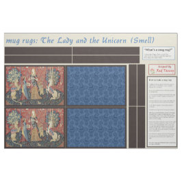 Tela Lady and Unicorn DIY Mug Rugs
