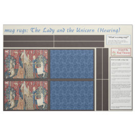 Tela Lady and Unicorn DIY Mug Rugs