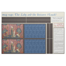 Tela Lady and Unicorn DIY Mug Rugs