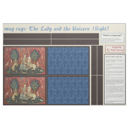 Tela Lady and Unicorn DIY Mug Rugs