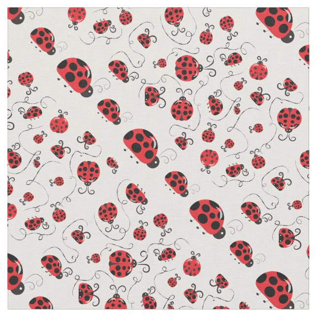 Tela Lady Bugs por todas partes (De cerca)