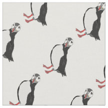 Lady Puffin Fabric