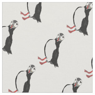 Tela Lady Puffin Fabric