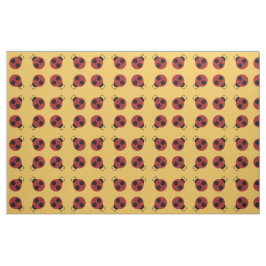 Tela Ladybug 60s retro fresco amarillo