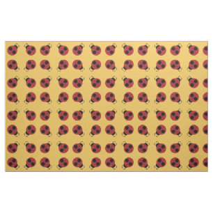 Tela Ladybug 60s retro fresco amarillo