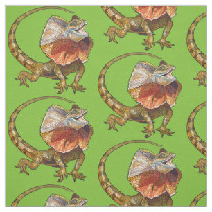 Tela lagarto de cuello frito