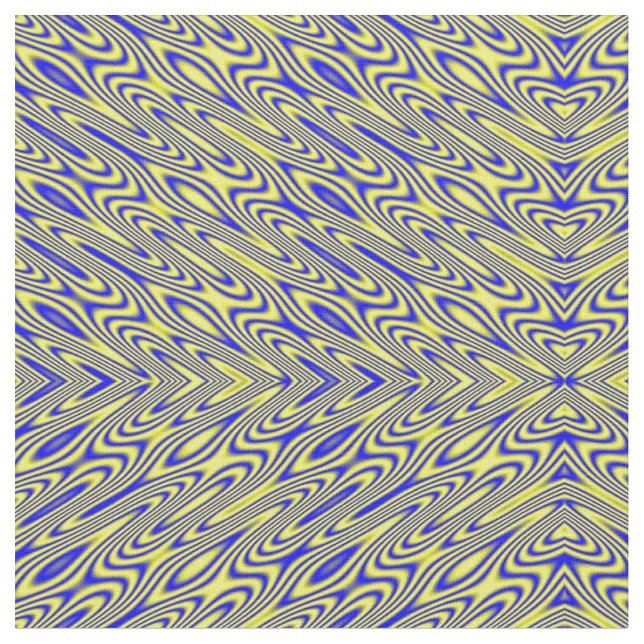 Tela Lapis Lazuli Swirls Abstract Pattern Craft Fabric (De cerca)