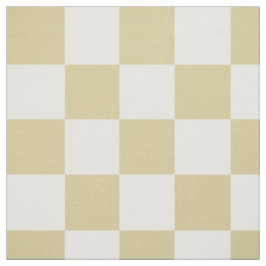 Tela Large, Beige Checkers Pattern Fabric