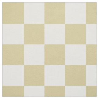 Tela Large, Beige Checkers Pattern Fabric