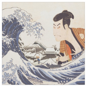 Tela Las grandes olas de collages de ukiyoe