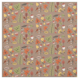 Tela Las hojas de otoño caen cosecha estampada