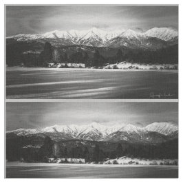 Tela Las Montañas Elkhorn en Blanco y Negro