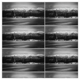 Tela Las Montañas Elkhorn en Blanco y Negro