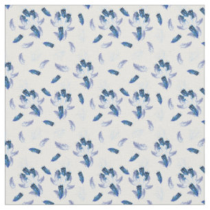 Tela Las plumas blandas de color blanco, azul-lílico re