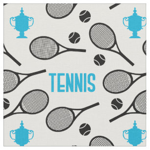 Tela Las raquetas negras de tenis en blanco - personali