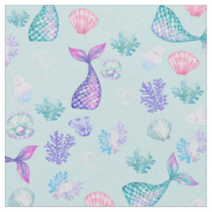 Tela Las sirenas sueñan con el azul pastel