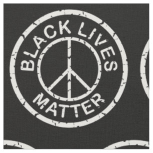 Tela las vidas negras importan el signo de paz blanco