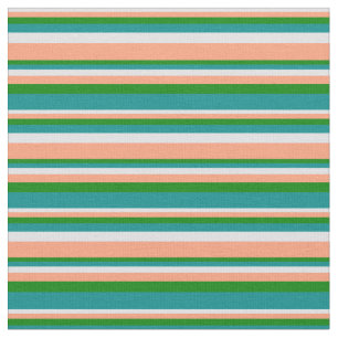 Tela Lavanda, Salmón ligero, Líneas de cian verde y osc