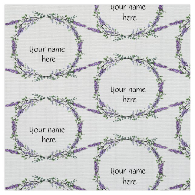 Tela Lavanda y Eucalipto (Retal)