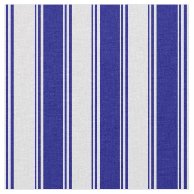 Tela Lavanda y patrón de línea azul (De cerca)