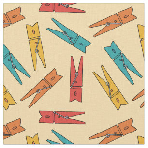 Tela Lavandería Vintage Clothespins