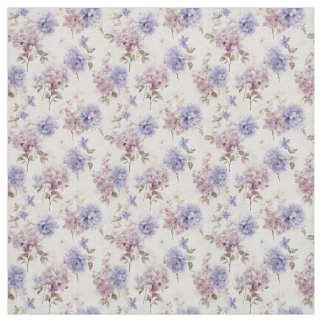 Tela Lavender Hydrangea Vintage Elegancia (Retal)