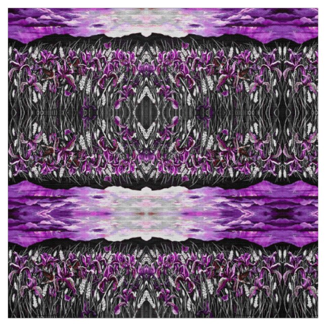Tela Lavender Iris Storm (Retal)