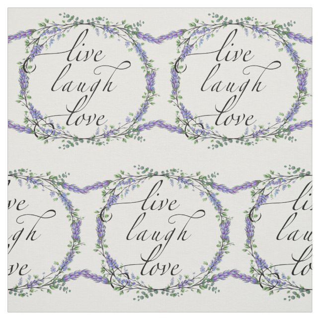 Tela Lavender y Eucalyptus viven el amor de la risa (Retal)