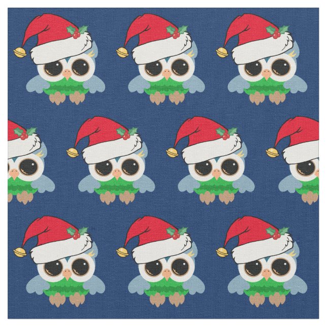 Tela Lechuza de Navidades (De cerca)