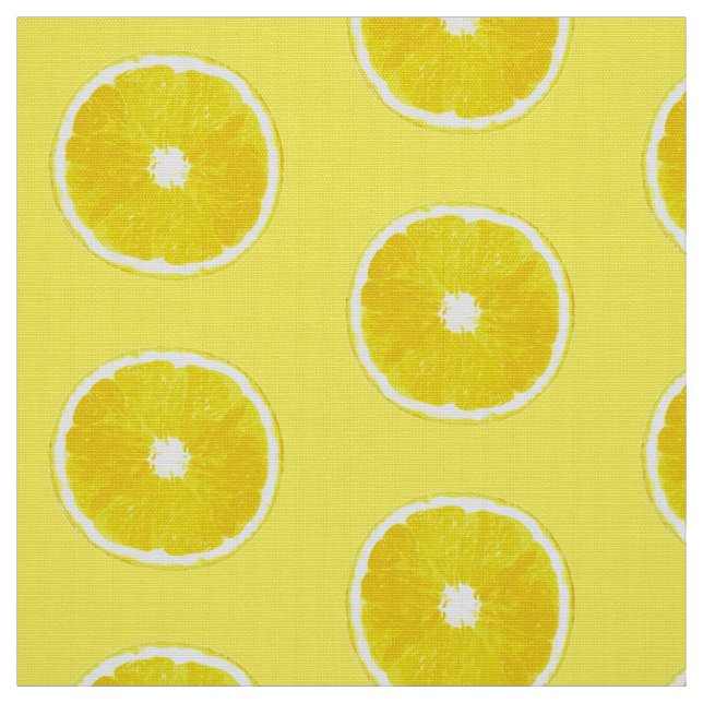 Tela Lemon Slices de arte pop - amarillo suave (Retal)