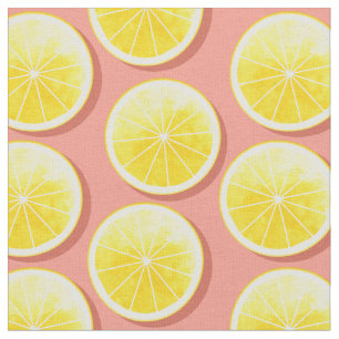 Tela Lemon Slices en rosa