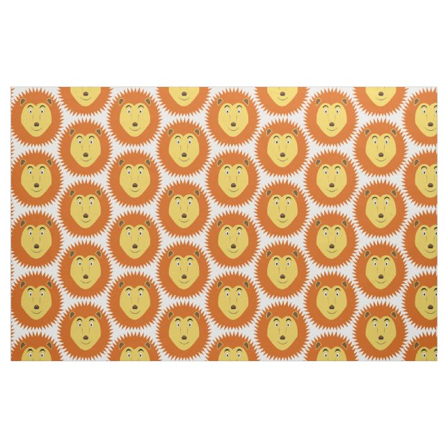 Tela Leo Signo Zodiacal León Cumpleaños Estampado ("Cuarto gordo" (fat quarter))