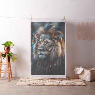 Tela León con cubierta artística mágica