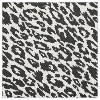 Tela Leopardo clásico blanco y negro