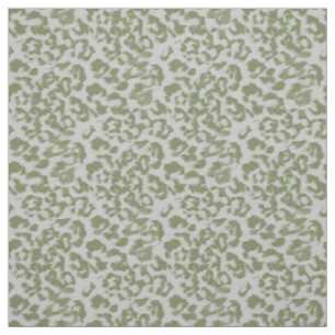 Tela leopardo manchado gris oliva