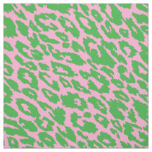 Leopardo rosa y verde