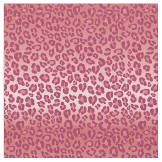 Tela Leopardo rosado