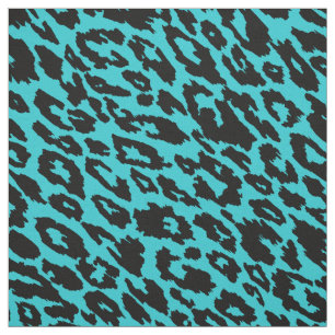 Tela Leopardo turquesa brillante
