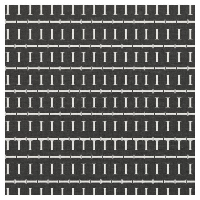 Tela Letra inicial monograma I (De cerca)