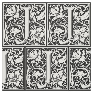 Tela Letra J Monograma medieval Art Nouveau