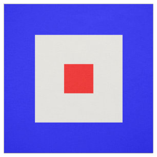 Tela Letra náutica W "whisky " de banderas de código