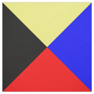 Tela Letra náutica Z "Zulú " de banderas de código del