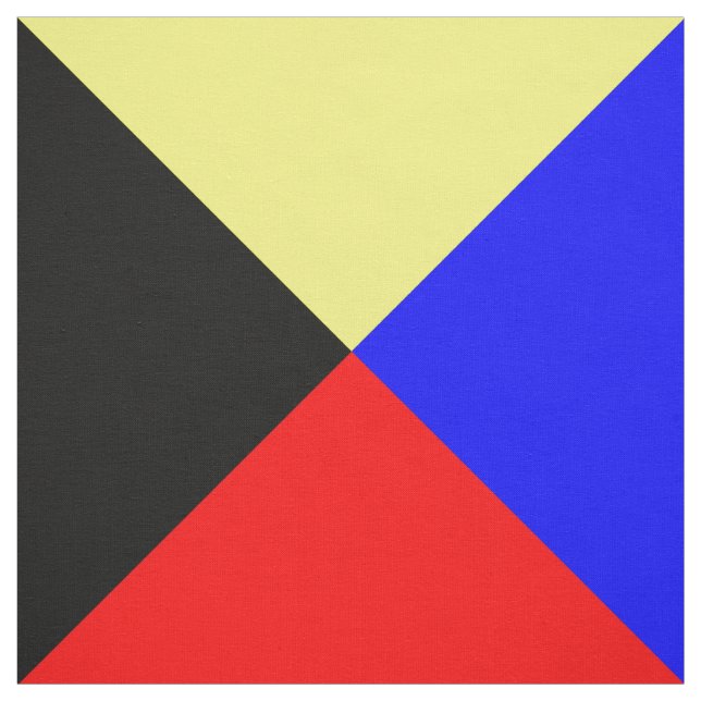 Tela Letra náutica Z "Zulú " de banderas de código del (Retal)