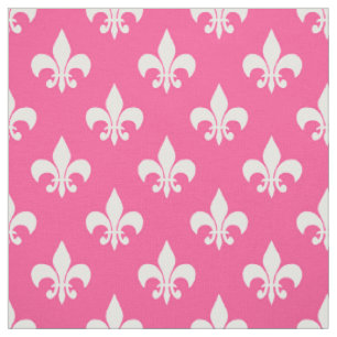 Tela Letrero blanco rosado-de-lis Textil