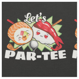 Tela Lets Par Tee Golf Pun - Fiesta de golf