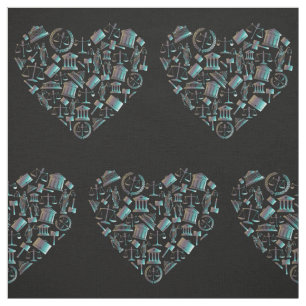 Tela Ley de amor - Corazón verde lunar Minimalista
